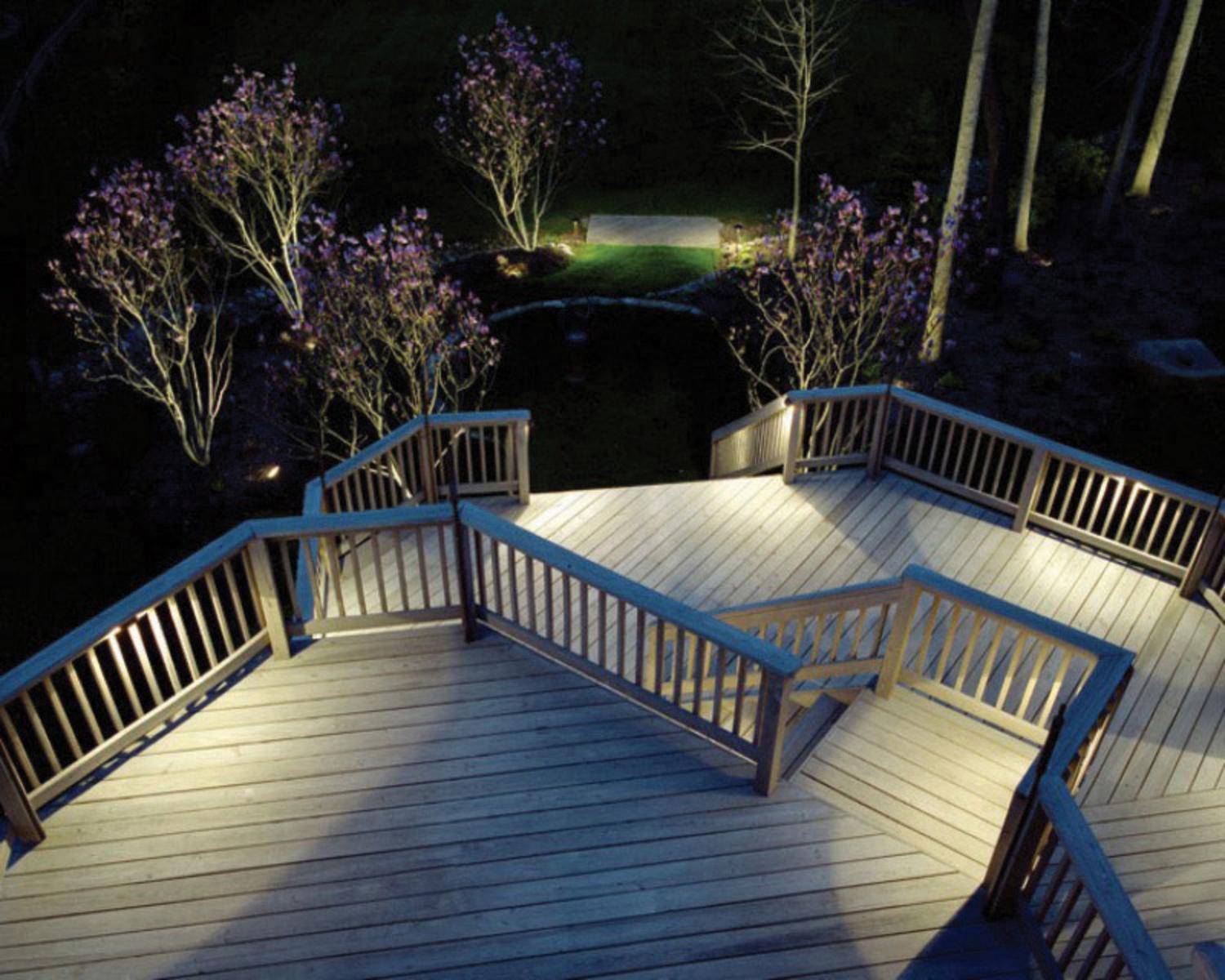 patio lighting on residential property